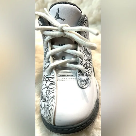 Toddler Nike Air Jordan Dub Zero Retro Shoes DV 1358-107 size 8 - Picture 7 of 16